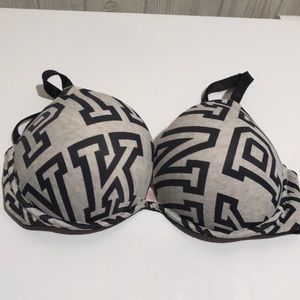 PINK VS Logo Push-up Bra